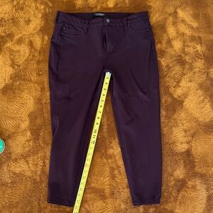 Liverpool stretch ponte legging Gia Glider Dark Purple Ankle Jegging  petite 12